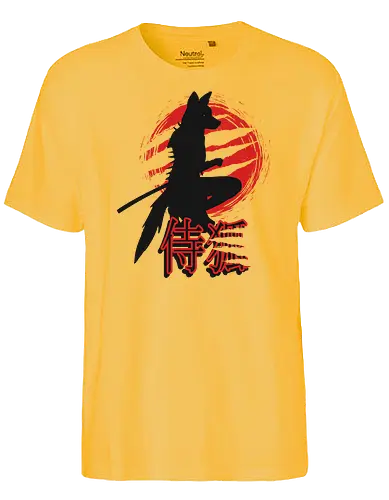 Killa Fox - fuchs, samurai, ninja, shinobi, killer - Fairtrade T-Shirt