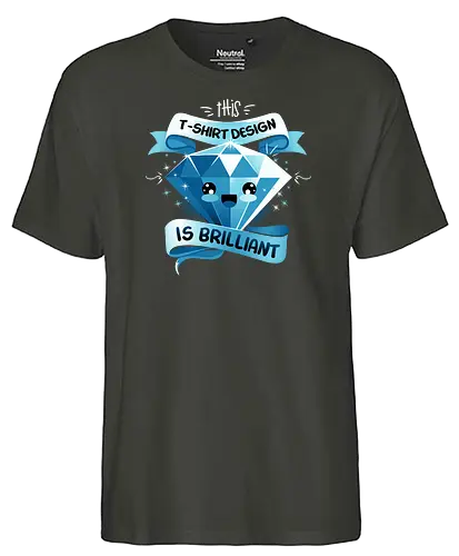 Brilliant Design - Brilliant, diamant, diamond - Fairtrade T-Shirt