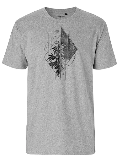Weed Geometry - drawing, zeichnung, Surrl - Fairtrade T-Shirt
