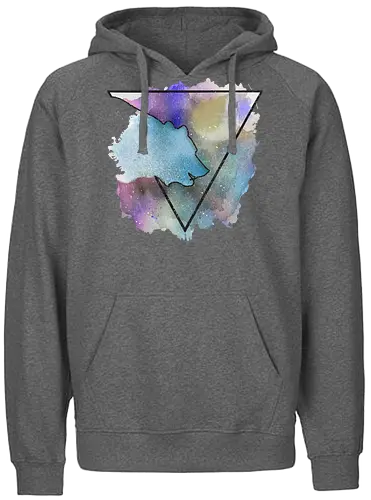 Bear and Bears - triangle, bear - Fairtrade Hoodie