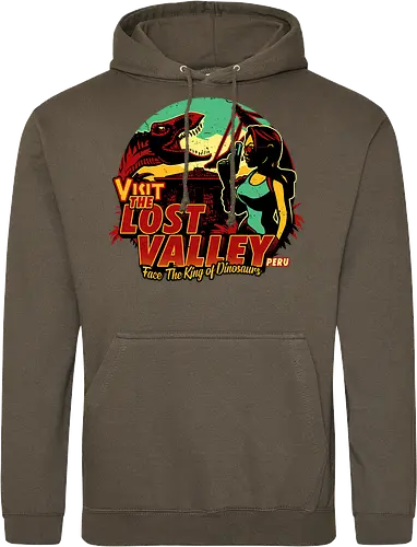 The Lost Valley - t-rex, tomb, Croft - Standard Hoodie