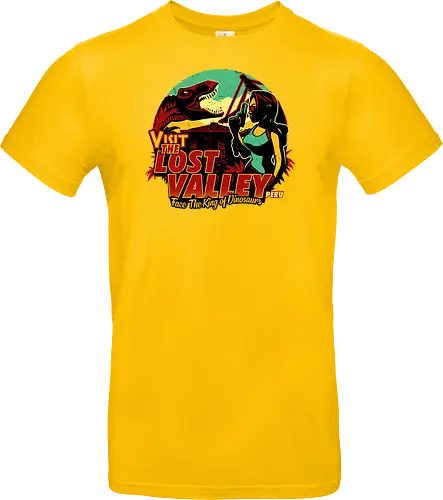 The Lost Valley - t-rex, tomb, Croft - Standard T-Shirt