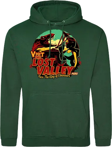 The Lost Valley - t-rex, tomb, Croft - Standard Hoodie