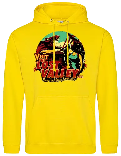 The Lost Valley - t-rex, tomb, Croft - Standard Hoodie