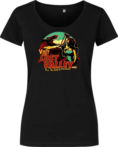 The Lost Valley - t-rex, tomb, Croft - Damen T-Shirt