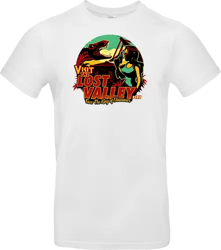 The Lost Valley - t-rex, tomb, Croft - Standard T-Shirt