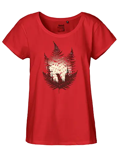 Super Cute Fox - fox, animal, nature, Lf - Fairtrade Girl Shirt