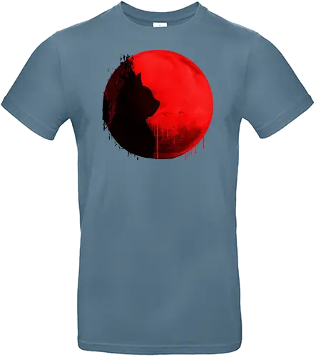 Awesome Cute Cats - Blood Moon, cat, cute - Standard T-Shirt