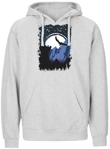 Bear and Bears - bär, owl, eule, nature, bear - Fairtrade Hoodie