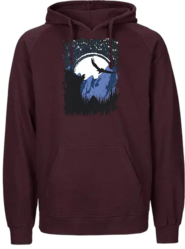 Bear and Bears - bär, owl, eule, nature, bear - Fairtrade Hoodie