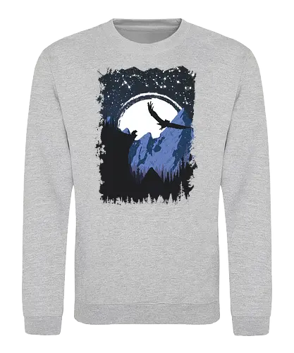 Bear and Bears - bär, owl, eule, nature, bear - Sweatshirt