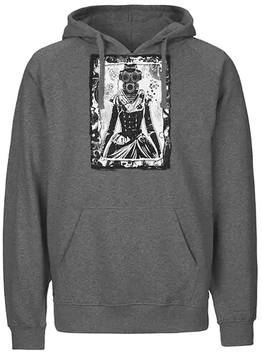 Steampunk Gasmask Girls - art, Gasmaske, woman, Victorian - Fairtrade Hoodie
