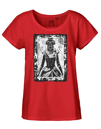 Steampunk Gasmask Girls - art, Gasmaske, woman, Victorian - Fairtrade Girl Shirt