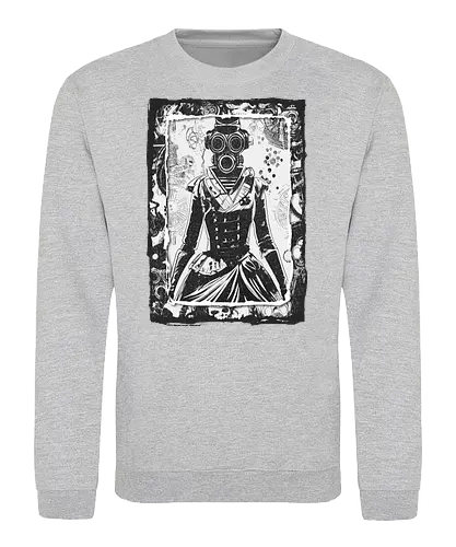 Steampunk Gasmask Girls - art, Gasmaske, woman, Victorian - Sweatshirt