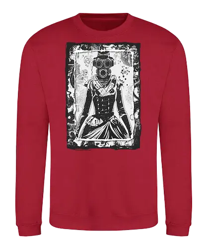 Steampunk Gasmask Girls - art, Gasmaske, woman, Victorian - Sweatshirt