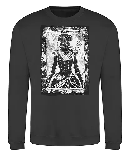 Steampunk Gasmask Girls - art, Gasmaske, woman, Victorian - Sweatshirt