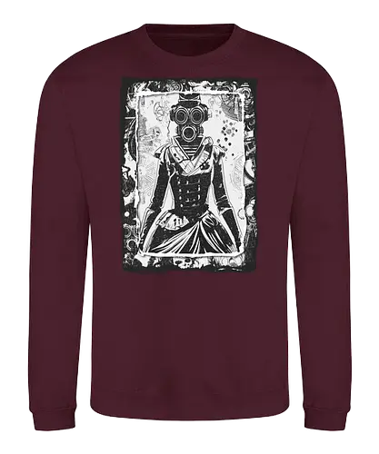 Steampunk Gasmask Girls - art, Gasmaske, woman, Victorian - Sweatshirt