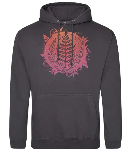 Magic Fern Colors - fern, farn, plants, pink - Standard Hoodie