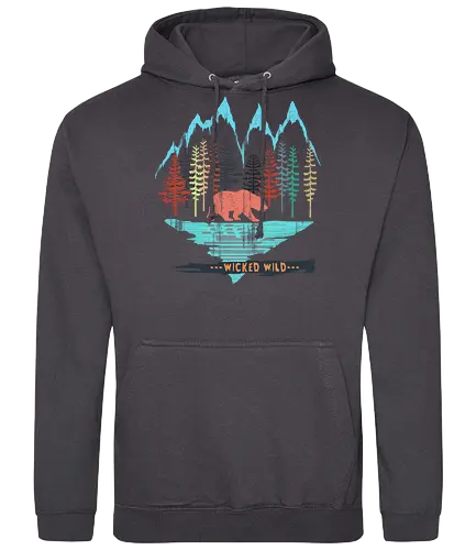 Bear and Bears 2 - wild, bear - Standard Hoodie