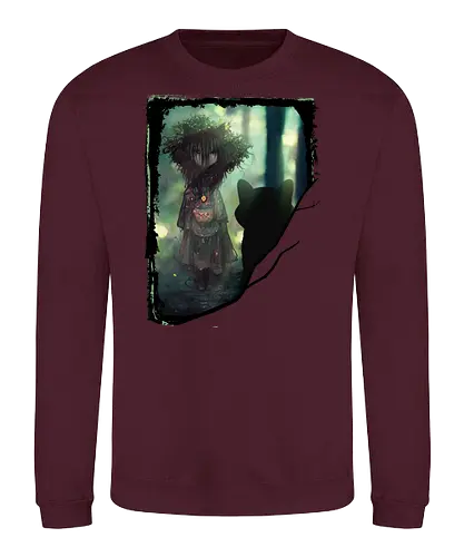 Witch and Cat - witch, witchcraft, cat, katze - Sweatshirt