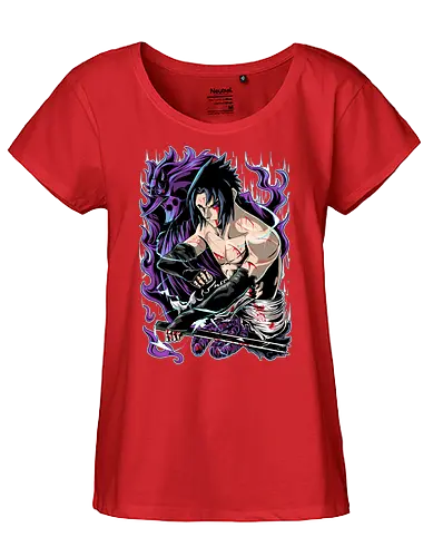 Uchiha Sasuke - shinobi, ninja, anime, manga - Fairtrade Girl Shirt