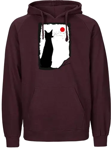 Wild Fox - fox, fuchs, bird - Fairtrade Hoodie