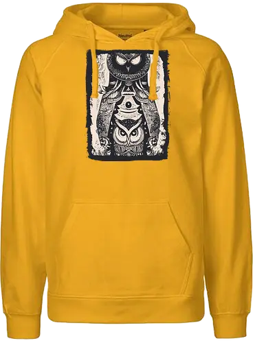 Owls and Owls - eule - Fairtrade Hoodie