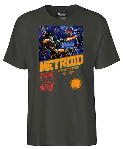 MES - gaming, retrogames, cover, Bounty Huntervania - Fairtrade T-Shirt