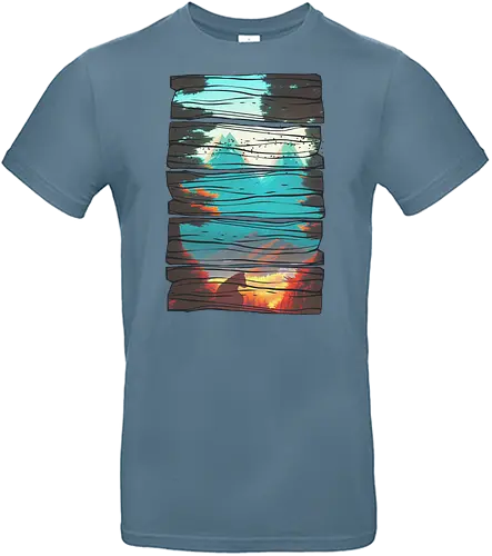 Hiking and Mountains - bär, Landscape, Baby Br - Standard T-Shirt
