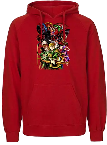 dungeons and dragons - fight two - Fairtrade Hoodie