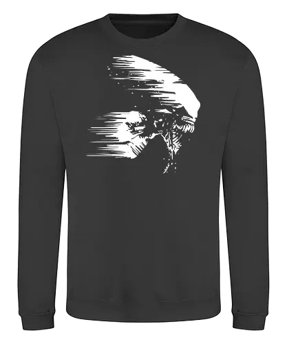 Aliens and UFO - alien, scary - Sweatshirt