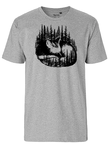 Fox Forest - fuchs, fox, cute, forest - Fairtrade T-Shirt