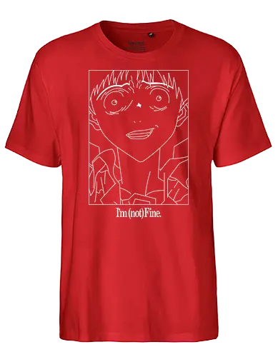 Im Not Fine - NGE, evangelion, eva01, anxiety, angst, Shinji - Fairtrade T-Shirt