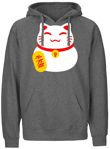 Lucky Meow - katze, japan - Fairtrade Hoodie
