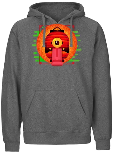 Yokai Lantern - yokai, dämon, japan, demon - Fairtrade Hoodie