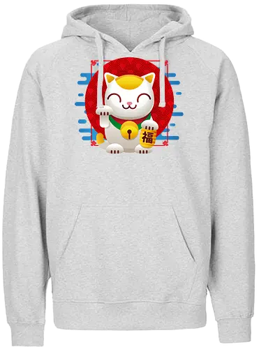 Maneki Neko - katze, japan, Winkekatze - Fairtrade Hoodie