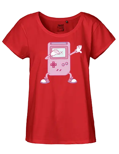Dabbing Retro Game - gaming, games, handheld - Fairtrade Girl Shirt