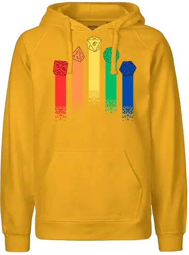 Pixel RPG Dice - pixel, dice, würfel, pen and paper, rpg - Fairtrade Hoodie