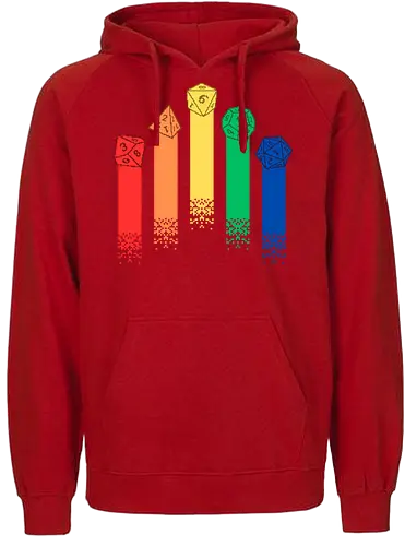 Pixel RPG Dice - pixel, dice, würfel, pen and paper, rpg - Fairtrade Hoodie