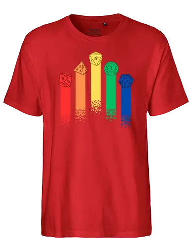 Pixel RPG Dice - pixel, dice, würfel, pen and paper, rpg - Fairtrade T-Shirt