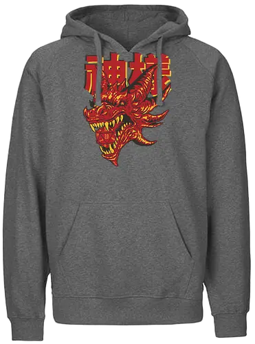 RPG Red Dragon - rpg, pen and paper, würfel, dice, drache, dragon - Fairtrade Hoodie