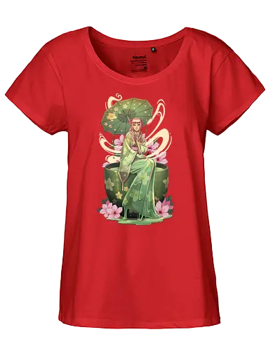 Gyokuro - Shadow T - tee, kimono, Green t - Fairtrade Girl Shirt