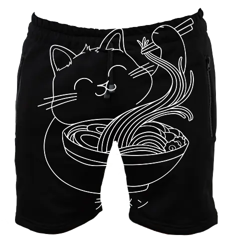 Ramen Cat Line Art