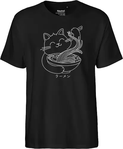 Ramen Cat Line Art