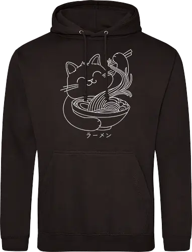 Ramen Cat Line Art
