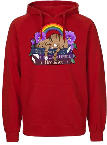 Meowrice - Cats x Literature Series - katze, cat, lesen, buch, books - Fairtrade Hoodie
