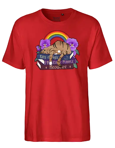 Meowrice - Cats x Literature Series - katze, cat, lesen, buch, books - Fairtrade T-Shirt
