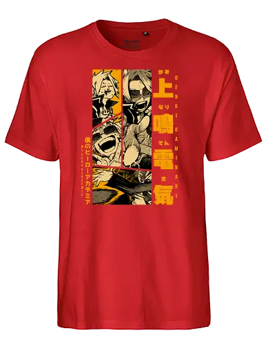 Charge Hero S02 - hero, academia, electro, denki - Fairtrade T-Shirt