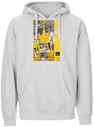 The Beast Slayer - Manga Panel Design S03 - demon, slayer, boar, anime, manga - Fairtrade Hoodie