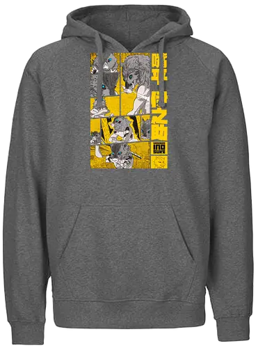 The Beast Slayer - Manga Panel Design S03 - demon, slayer, boar, anime, manga - Fairtrade Hoodie